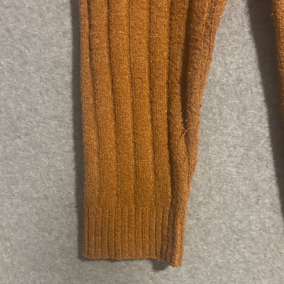 Jolie & Joy Open Front Ribbed Drop Sleeve Cardigan M Camel - Picture 7 of 12